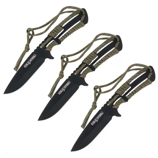 Nóż rzutka Cold Steel z paracordem 420SS - 3 szt. - Noże - miniaturka - grafika 1