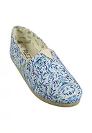 Espadryle damskie - Paez Damskie espadryle z klasycznym nadrukiem liścia herbaty, azul, 1 UK, Niebieski, 34 EU - miniaturka - grafika 1