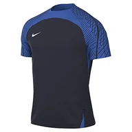Koszulki i topy damskie - Nike Krótki rękaw Soccer Top M Nk Df Strk23 Top Ss, Obsidian/Royal Blue/White, DR2276-451, S - miniaturka - grafika 1