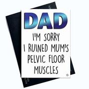 Kartki okolicznościowe i zaproszenia - Peachy Antics Śmieszna kartka na Dzień Ojca zabawna kartka z okazji Dnia Ojca zabawna kartka na Dzień Ojca Dzień Ojca kartka 'Love You Dad' Humour Banter Laughs Gifts PC387 - miniaturka - grafika 1