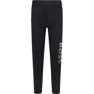 BOSS Kidswear Legginsy MAILLE | Slim Fit - Spodnie sportowe damskie - miniaturka - grafika 1