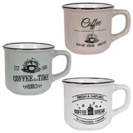 Kubki - 3-częściowy komplet kubków ceramicznych Coffee, 180 ml - miniaturka - grafika 1
