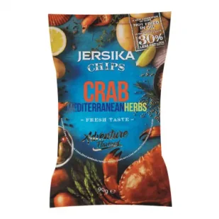 Jersikas Chipsy ziemniaczane o smaku kraba i przyp. śródziemn. 90 g - Chipsy - miniaturka - grafika 1