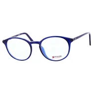 Okulary korekcyjne, oprawki, szkła - Okulary zerówki korekcyjne oprawki lenonki STAC-13C niebieskie - miniaturka - grafika 1
