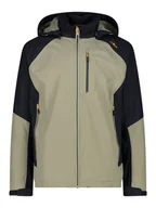 Kurtki i kamizelki sportowe męskie - CMP Kurtka funkcyjna w kolorze beżowo-czarnym - miniaturka - grafika 1