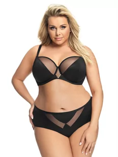 Biustonosz Vicky K564 Czarny Beżowy (Rozmiar 95 G) - Biustonosze - miniaturka - grafika 1