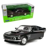 Samochody i pojazdy dla dzieci - Ford Mustang BOSS 429 1969 model skala 1:24 Welly - miniaturka - grafika 1