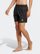 Kąpielówki męskie - adidas Szorty kąpielowe Originals Essentials Solid Swim Shorts HT4411 Czarny Regular Fit - miniaturka - grafika 1