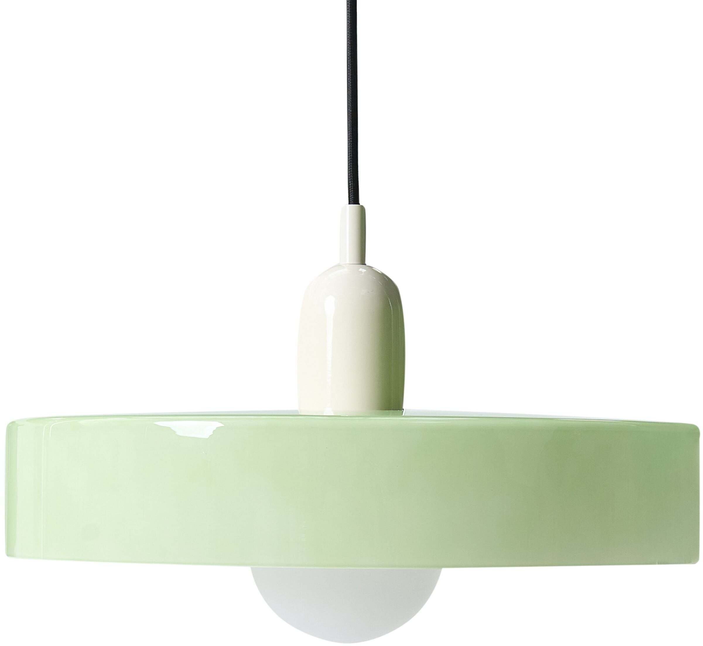 Lampa wisząca Beliani Lampa wisząca PAALA Szkło Miętowy