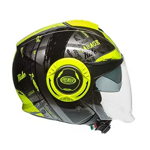 Premier HELM COOL RD Y 17, CZARNY/FLUO żółty, S - Kaski motocyklowe - miniaturka - grafika 1