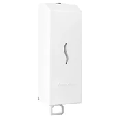 Dozowniki papieru i mydła dla firm - Dozowniki do mydła w płynie Faneco HIT WHITE 1000 ml, stal kolor biały - miniaturka - grafika 1