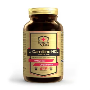 Immune-Labs L-Carnitine HCL + Green Tea 120 kapsułek - Witaminy i minerały dla sportowców - miniaturka - grafika 1
