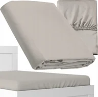 Prześcieradła - Deco4Home Prześcieradło Microsatyna Pure 220x200cm Beżowe - miniaturka - grafika 1