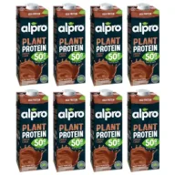 Napoje roślinne - Alpro Napój sojowy wysokobiałkowy Czekoladowy zestaw 8 x 1 l - miniaturka - grafika 1