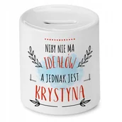 Skarbonki - Skarbonka Dla Krystyny na Urodziny na Prezent z Nadrukiem ze Zdjęciem - miniaturka - grafika 1