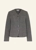 Marynarki i żakiety damskie - Mrs & Hugs Tweedowy Blezer Z Błyszczącą Przędzą grau - miniaturka - grafika 1