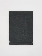 Czapki męskie - Reserved - Dzianinowy szalik - ciemnoszary - miniaturka - grafika 1