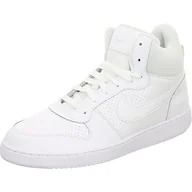 Trampki męskie - NIKE Court Borough Mid, Wysokie Trampki Męskie, Biały Biały Aa, 47 EU - miniaturka - grafika 1