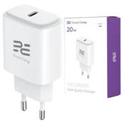 Ładowarki do telefonów - Nowa ładowarka sieciowa GaN 20W USB-C QC PD Encore Energy MD-2083ZB - miniaturka - grafika 1