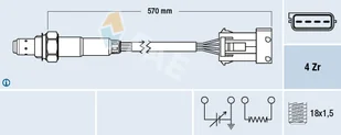 Sonda lambda FAE 77340 25323632 - Układ wydechowy - akcesoria - miniaturka - grafika 1