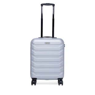 Walizka kabinowa Gino Rossi GIN-S-003-05-SILVER Srebrny - Walizki - miniaturka - grafika 1