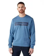 Bluzy męskie - Wrangler Męska bluza Seasonal Crew, Captains Blue, 3XL - miniaturka - grafika 1