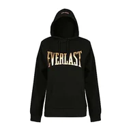 Bluzy damskie - Everlast Damska bluza z kapturem, czarny/złoty, S - miniaturka - grafika 1