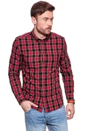 Koszule męskie - Wrangler, Koszula męska, Ls 1Pkt Button Down Salsa Red W5874Nqwn, rozmiar M - miniaturka - grafika 1