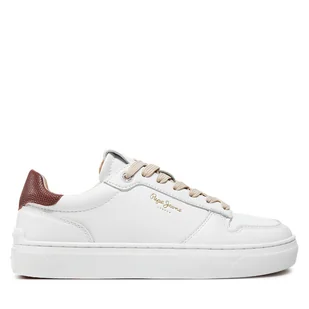Sneakersy Pepe Jeans PLS00015 Biały - Sneakersy damskie - miniaturka - grafika 1