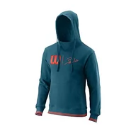 Bluzy męskie - Wilson Męska bluza z kapturem Bela Po - Slimfit Blu L, Niebieski koral/impreza/, XXL - miniaturka - grafika 1
