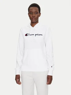 Champion Bluza Slim Big Logo 118097 Biały Regular Fit - Bluzy damskie - miniaturka - grafika 1