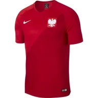 Koszulki sportowe męskie - Nike, Koszulka Reprezentacji Polski, Poland FTBL Top SS Away, czerwona, rozmiar S - miniaturka - grafika 1