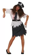 Stroje karnawałowe - STRÓJ POLICJANTKA ZOMBIE HALLOWEEN-L - miniaturka - grafika 1