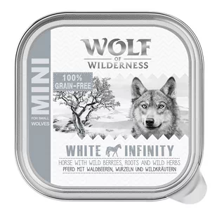 Wolf of Wilderness Adult, tacki 6 x 150 g  - White Infinity, konina - Mokra karma dla psów - miniaturka - grafika 1