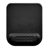Podkładki na biurko - Podkładka pod mysz i nadgarstek, Powerton Ergoline Dark Edition, ergonomiczna, czarna, piana, Powerton - miniaturka - grafika 1