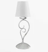 Lampy stojące - EULUNA Lampa stołowa Pompei wysokość 50cm biały klosz - miniaturka - grafika 1