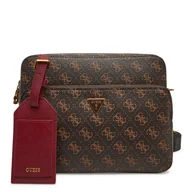 Torby męskie - Saszetka Guess HMMILO P5222 Brązowy - miniaturka - grafika 1