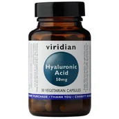 Stawy, mięśnie, kości - Viridian Kwas Hialuronowy 30 kapsułek, 5060003593935 - miniaturka - grafika 1
