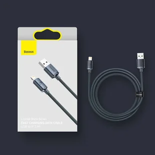Baseus Crystal Shine Series kabel przewód USB do szybkiego ładowania i transferu danych USB Typ A - Lightning 2,4A 1,2m niebieski (CAJY000003) - Kable USB - miniaturka - grafika 19