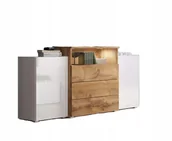 Komody - dwudrzwiowa Komoda Urban 150 cm szuflady półki - miniaturka - grafika 1