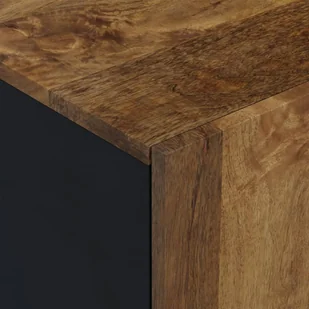 Szafka RTV, 80x33x46 cm, mango i materiał drewnopochodny Lumarko! - Szafki RTV - miniaturka - grafika 8