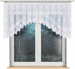 NORA firana żakardowa wzór, 02097, 300x90cm (gotowa) z łukiem - Firany - miniaturka - grafika 1