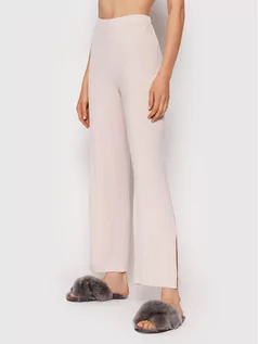 Piżamy damskie - Calvin Klein Underwear Spodnie piżamowe 000QS6640E Różowy Regular Fit - grafika 1