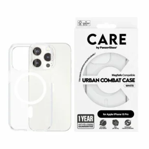 Etui CARE by PanzerGlass Urban Combat Case MagSafe na iPhone 15 Pro - białe - Etui i futerały do telefonów - miniaturka - grafika 1