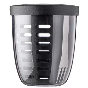 Mepal, Lunchbox Fruit Pot Ellipse nordic 107655041100, Czarny - Lunch boxy - miniaturka - grafika 1