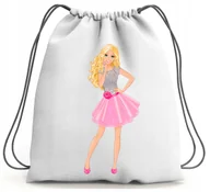 Worki na buty - PLECAK WOREK BARBIE SZKOLNY NA BUTY WF - miniaturka - grafika 1