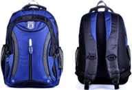 Plecaki - GRANATOWY Czarny PLECAK Męski 4 Komory TORNISTER Młodzieżowy Bag Street 15c - miniaturka - grafika 1