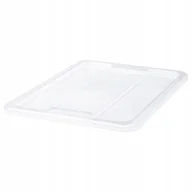 Meble modułowe i akcesoria - IKEA SAMLA POKRYWKA PUDEŁKA PRZEZROCZYSTA 39x28 cm - miniaturka - grafika 1