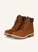 Botki męskie - Timberland Botki Sznurowane Premium 6 Inch braun - miniaturka - grafika 1