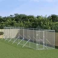 Sprzęt podróżny i transportery dla psów - vidaXL Kojec zewnętrzny dla psa, 2x14x2 m, stal galwanizowana - miniaturka - grafika 1